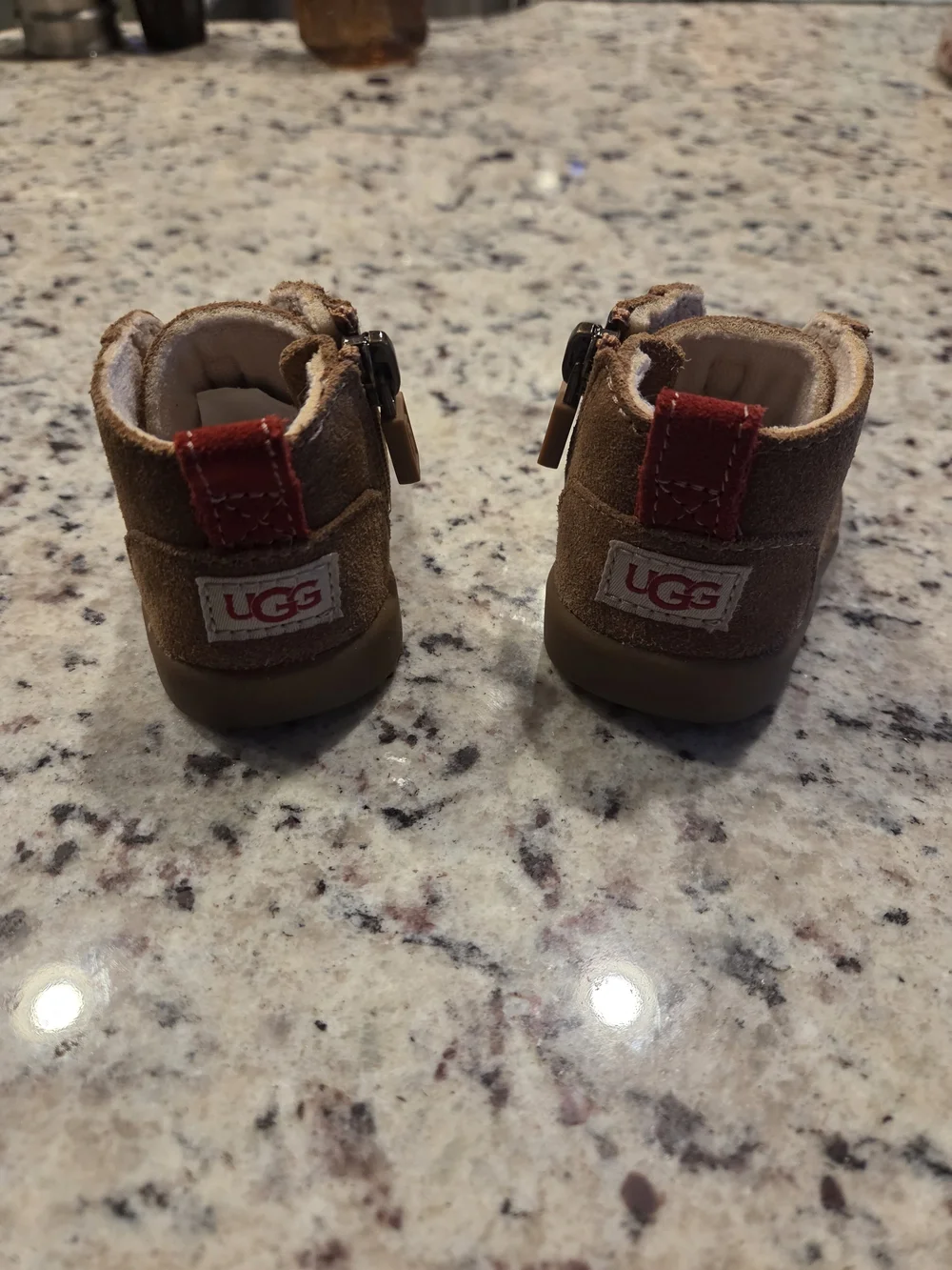 Chestnut suede UGG Kristjan Chukka infant Boots With Box